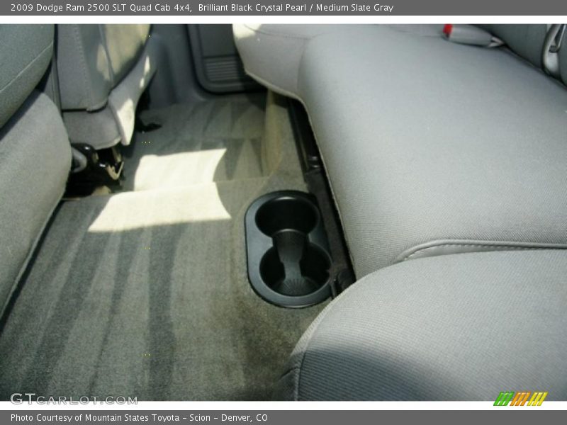 Brilliant Black Crystal Pearl / Medium Slate Gray 2009 Dodge Ram 2500 SLT Quad Cab 4x4