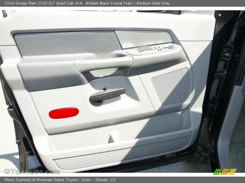 Brilliant Black Crystal Pearl / Medium Slate Gray 2009 Dodge Ram 2500 SLT Quad Cab 4x4