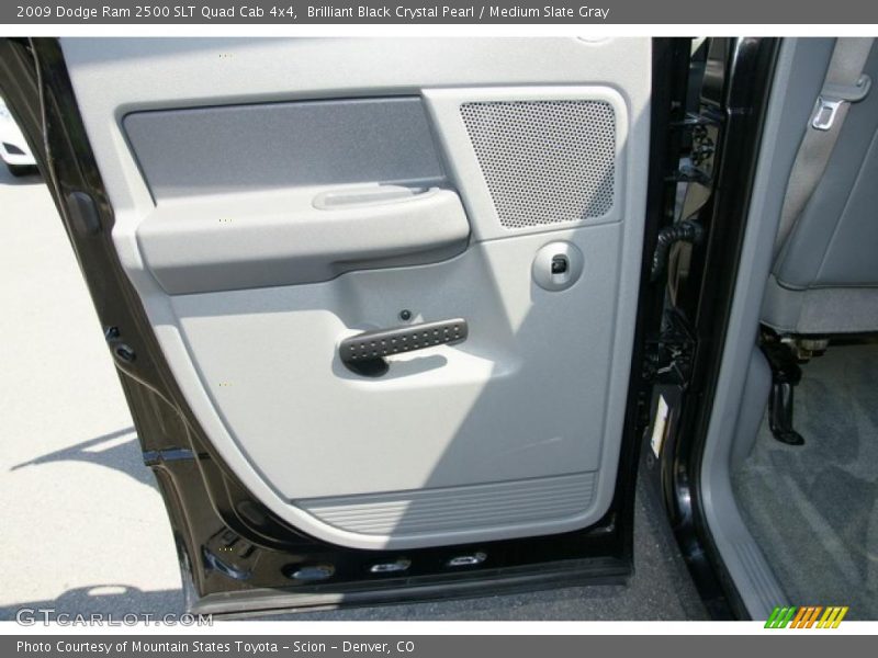 Brilliant Black Crystal Pearl / Medium Slate Gray 2009 Dodge Ram 2500 SLT Quad Cab 4x4
