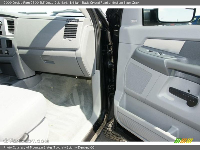 Brilliant Black Crystal Pearl / Medium Slate Gray 2009 Dodge Ram 2500 SLT Quad Cab 4x4