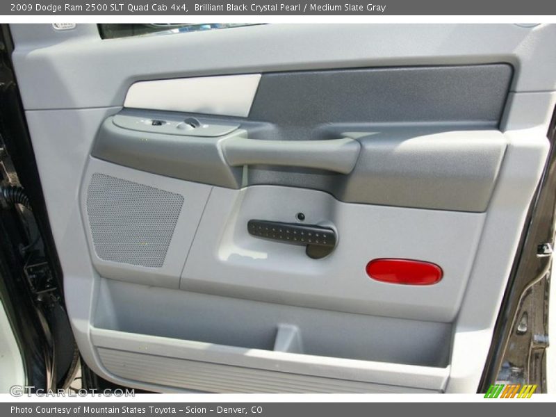 Brilliant Black Crystal Pearl / Medium Slate Gray 2009 Dodge Ram 2500 SLT Quad Cab 4x4