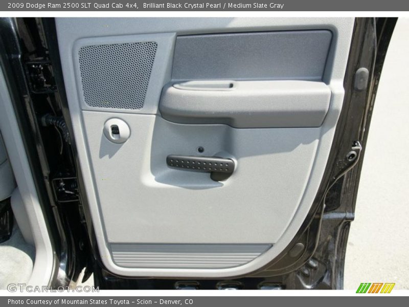 Brilliant Black Crystal Pearl / Medium Slate Gray 2009 Dodge Ram 2500 SLT Quad Cab 4x4