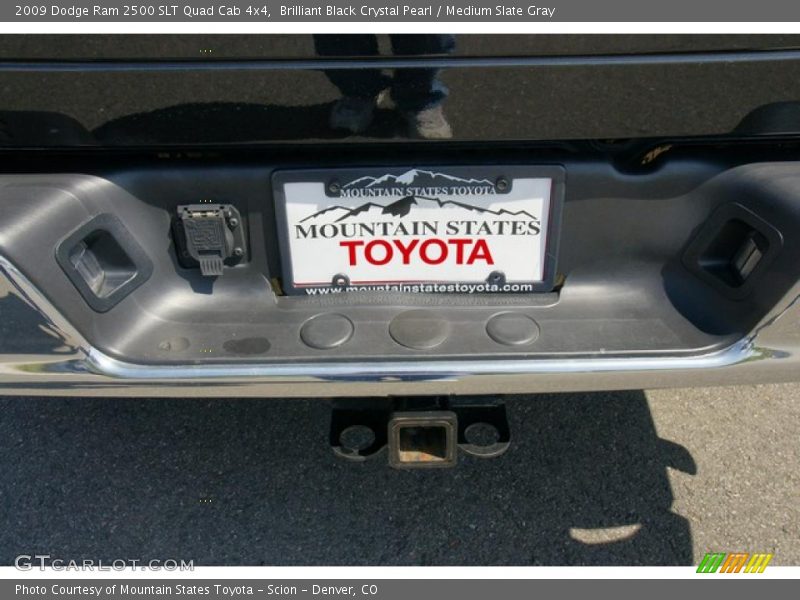Brilliant Black Crystal Pearl / Medium Slate Gray 2009 Dodge Ram 2500 SLT Quad Cab 4x4