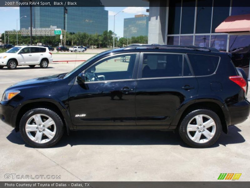Black / Black 2007 Toyota RAV4 Sport