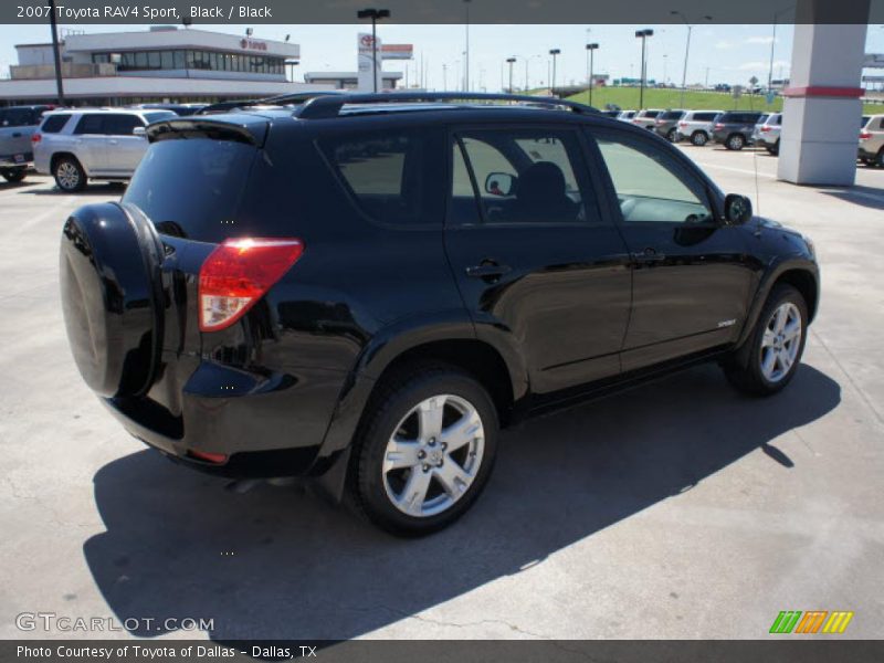 Black / Black 2007 Toyota RAV4 Sport