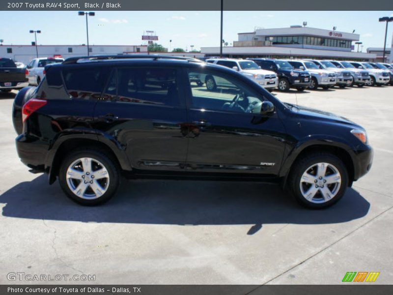 Black / Black 2007 Toyota RAV4 Sport