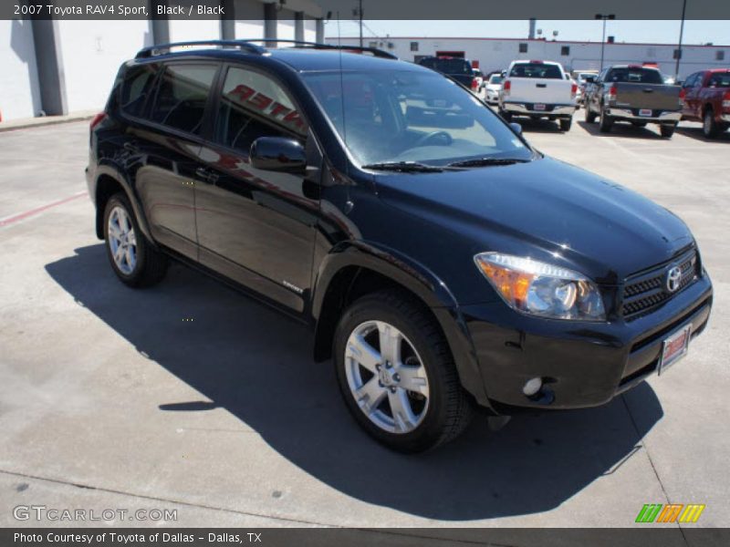 Black / Black 2007 Toyota RAV4 Sport