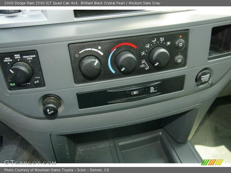 Brilliant Black Crystal Pearl / Medium Slate Gray 2009 Dodge Ram 2500 SLT Quad Cab 4x4