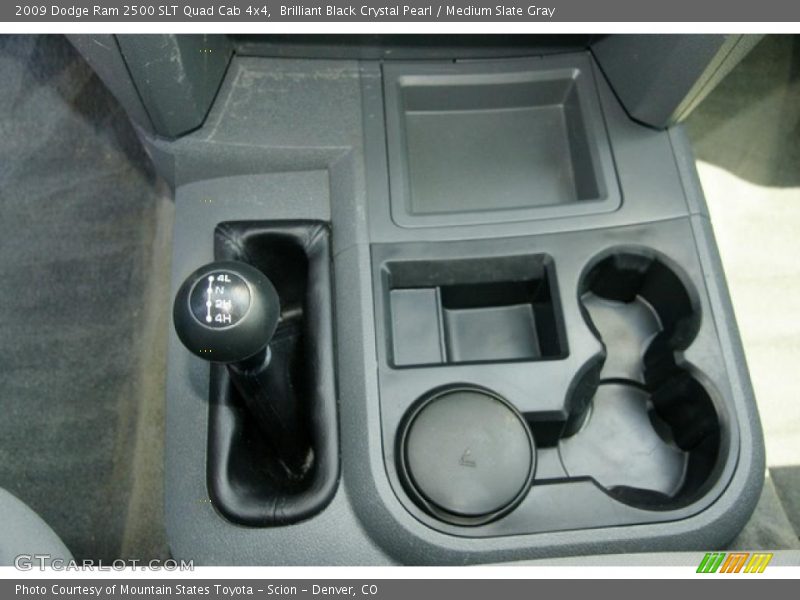Brilliant Black Crystal Pearl / Medium Slate Gray 2009 Dodge Ram 2500 SLT Quad Cab 4x4