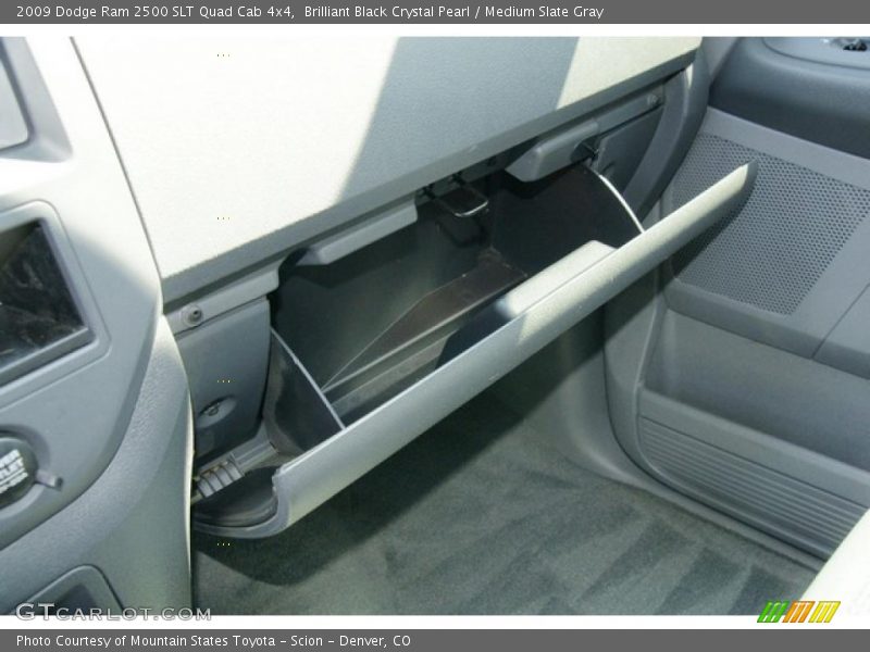 Brilliant Black Crystal Pearl / Medium Slate Gray 2009 Dodge Ram 2500 SLT Quad Cab 4x4
