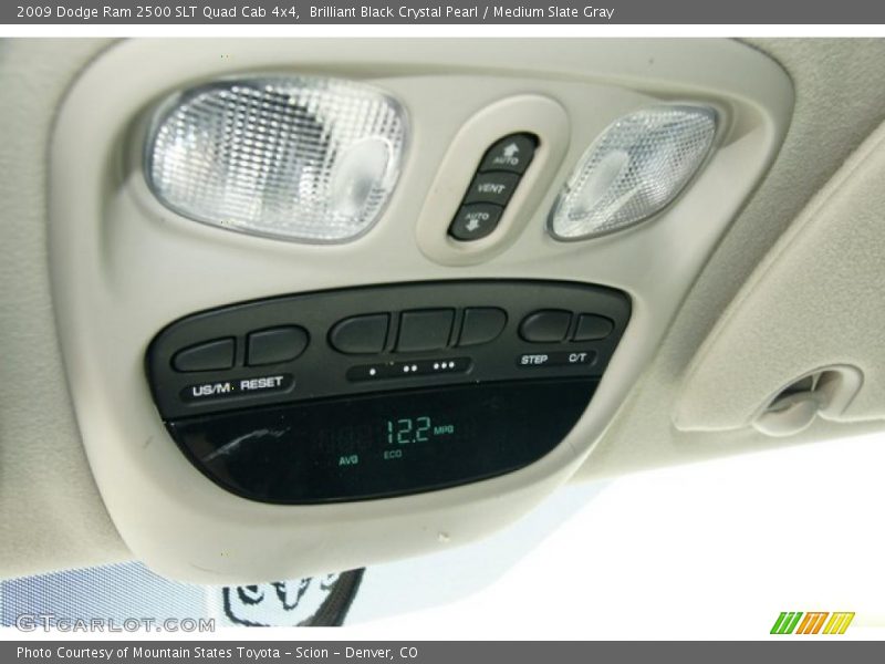 Brilliant Black Crystal Pearl / Medium Slate Gray 2009 Dodge Ram 2500 SLT Quad Cab 4x4