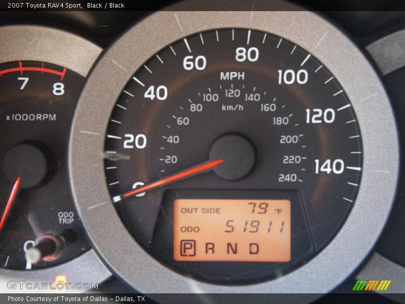 Black / Black 2007 Toyota RAV4 Sport