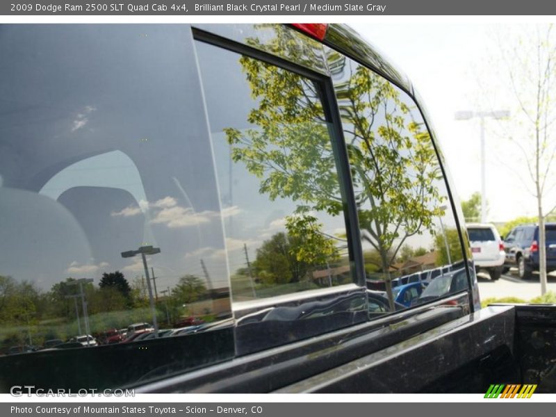 Brilliant Black Crystal Pearl / Medium Slate Gray 2009 Dodge Ram 2500 SLT Quad Cab 4x4