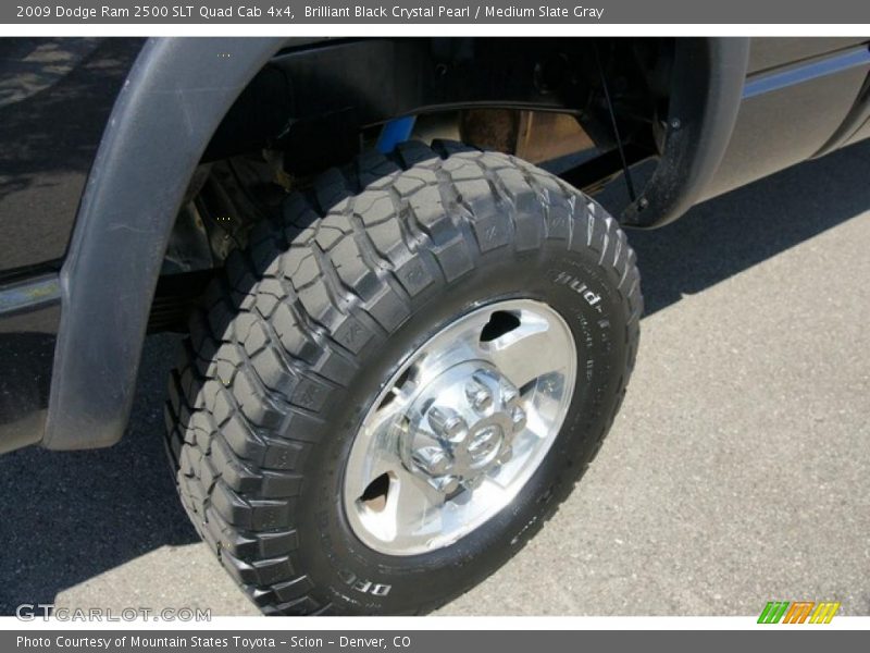 Brilliant Black Crystal Pearl / Medium Slate Gray 2009 Dodge Ram 2500 SLT Quad Cab 4x4