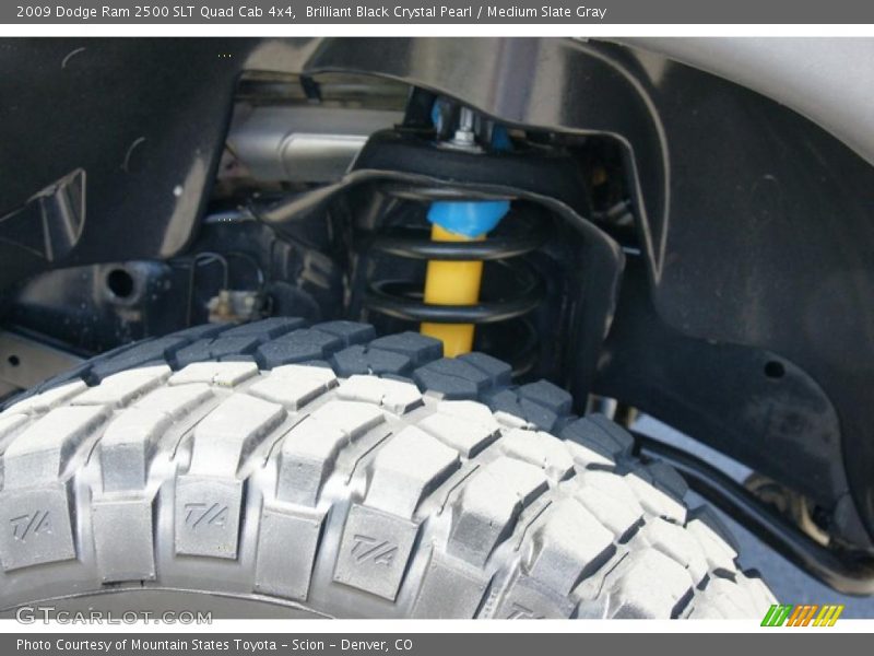 Brilliant Black Crystal Pearl / Medium Slate Gray 2009 Dodge Ram 2500 SLT Quad Cab 4x4