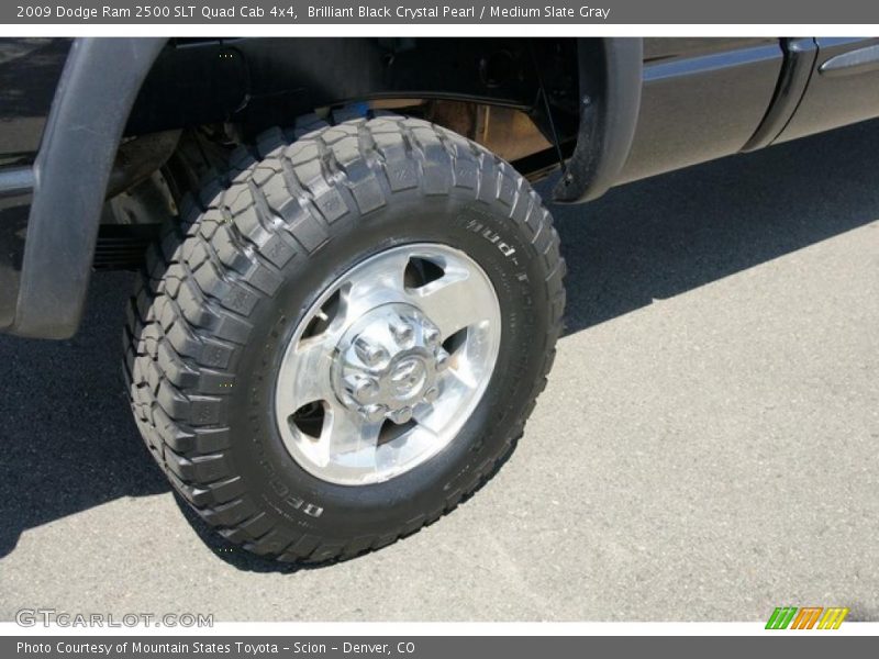 Brilliant Black Crystal Pearl / Medium Slate Gray 2009 Dodge Ram 2500 SLT Quad Cab 4x4