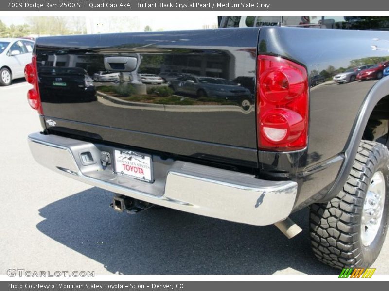 Brilliant Black Crystal Pearl / Medium Slate Gray 2009 Dodge Ram 2500 SLT Quad Cab 4x4