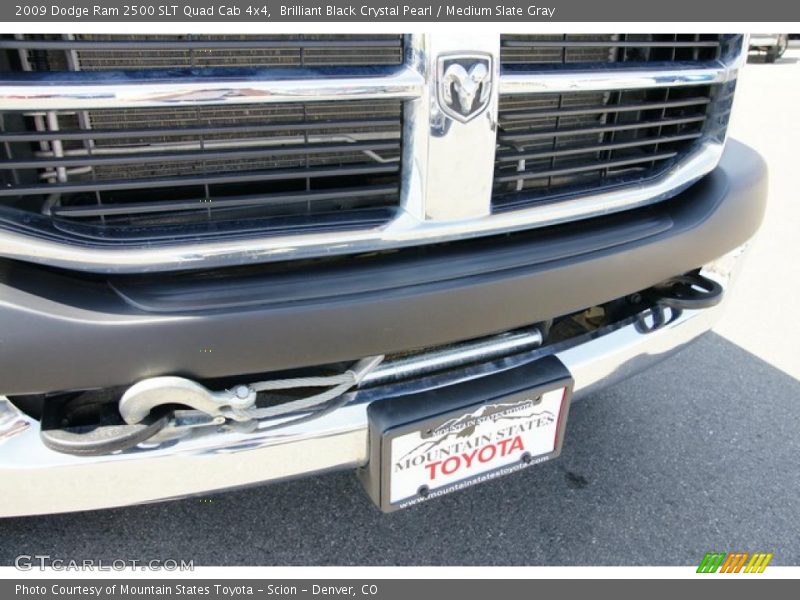 Brilliant Black Crystal Pearl / Medium Slate Gray 2009 Dodge Ram 2500 SLT Quad Cab 4x4