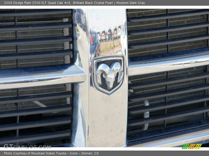 Brilliant Black Crystal Pearl / Medium Slate Gray 2009 Dodge Ram 2500 SLT Quad Cab 4x4