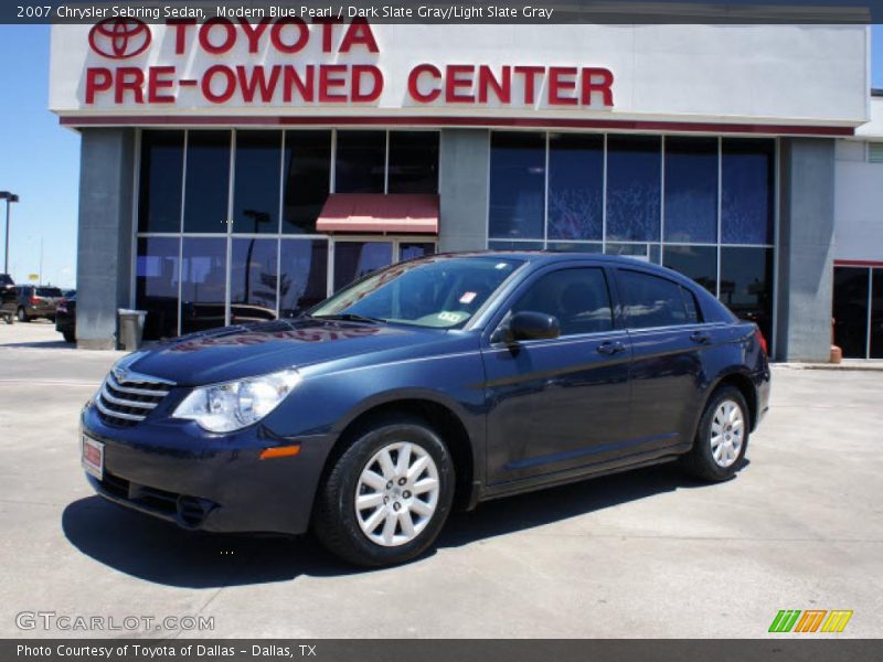 Modern Blue Pearl / Dark Slate Gray/Light Slate Gray 2007 Chrysler Sebring Sedan