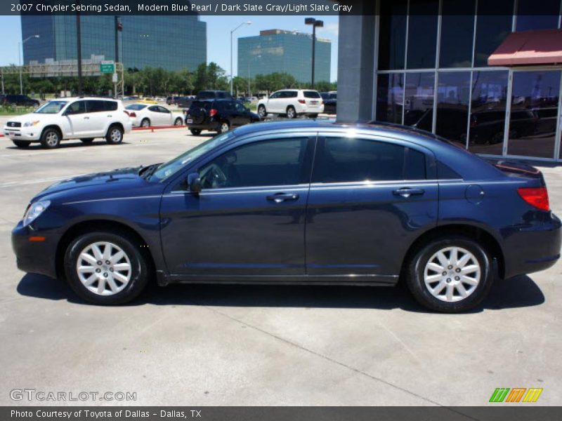 Modern Blue Pearl / Dark Slate Gray/Light Slate Gray 2007 Chrysler Sebring Sedan