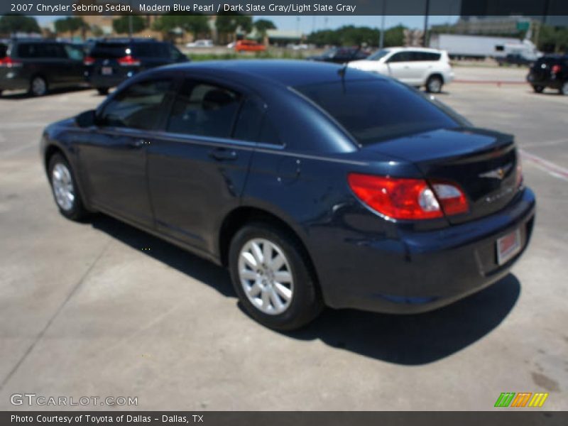Modern Blue Pearl / Dark Slate Gray/Light Slate Gray 2007 Chrysler Sebring Sedan