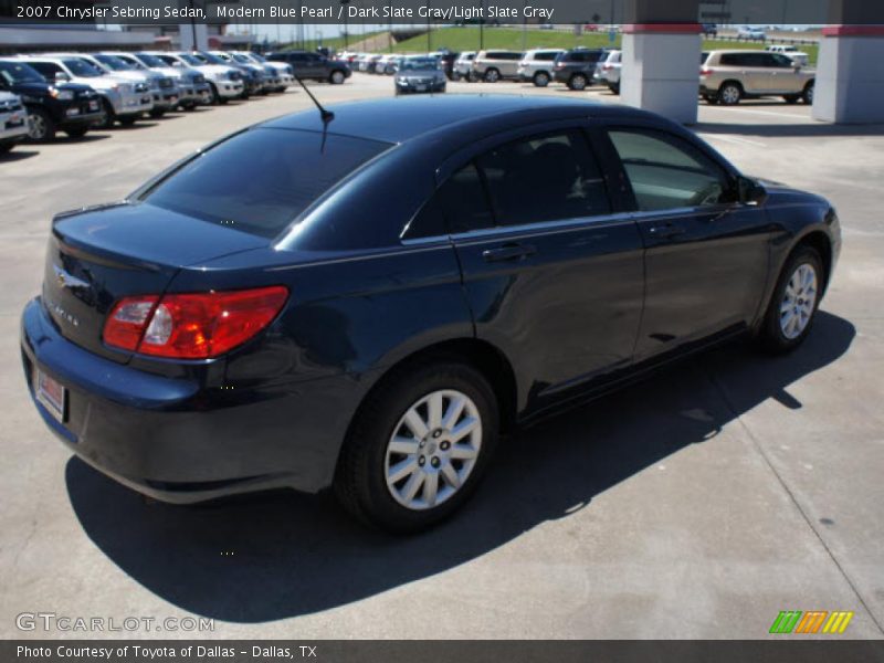 Modern Blue Pearl / Dark Slate Gray/Light Slate Gray 2007 Chrysler Sebring Sedan
