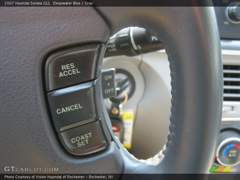 Deepwater Blue / Gray 2007 Hyundai Sonata GLS