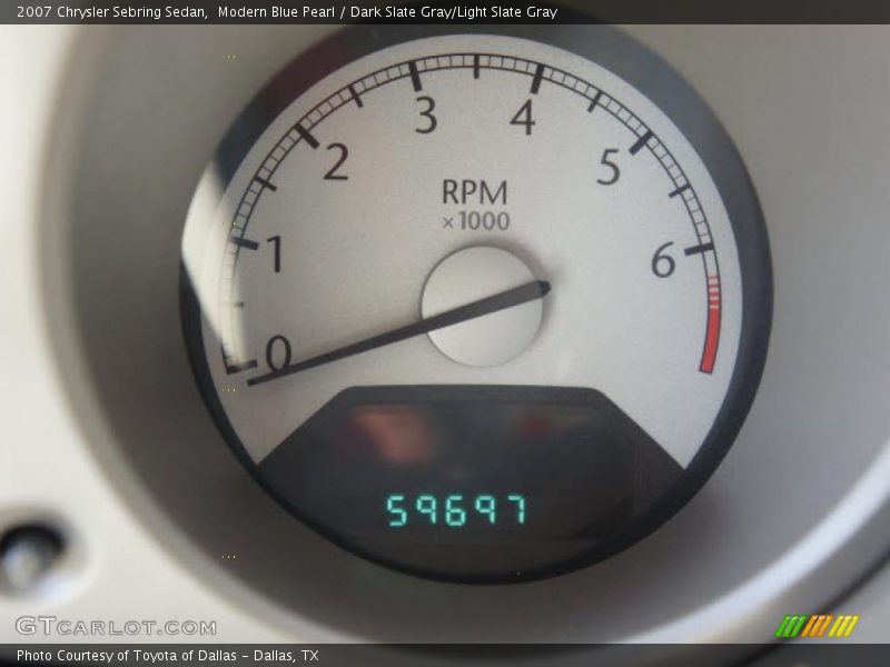 Modern Blue Pearl / Dark Slate Gray/Light Slate Gray 2007 Chrysler Sebring Sedan
