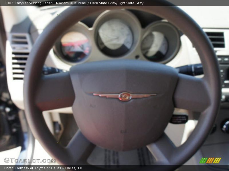 Modern Blue Pearl / Dark Slate Gray/Light Slate Gray 2007 Chrysler Sebring Sedan