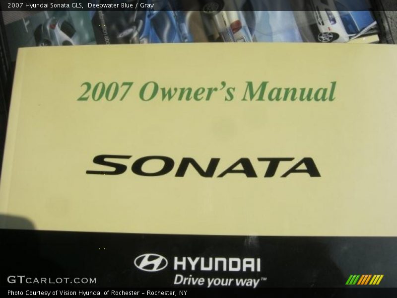 Deepwater Blue / Gray 2007 Hyundai Sonata GLS