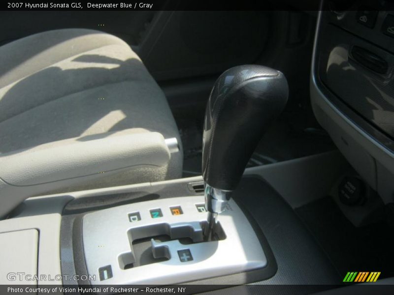 Deepwater Blue / Gray 2007 Hyundai Sonata GLS