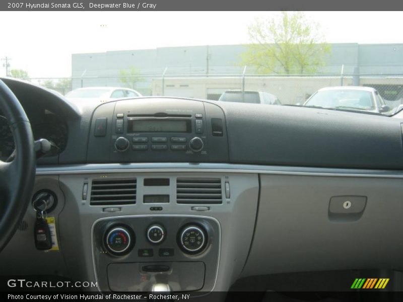 Deepwater Blue / Gray 2007 Hyundai Sonata GLS