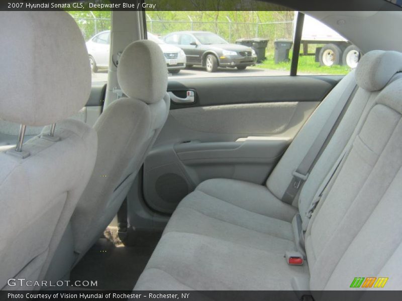 Deepwater Blue / Gray 2007 Hyundai Sonata GLS