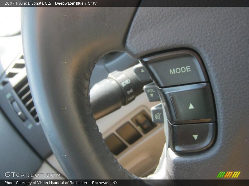 Deepwater Blue / Gray 2007 Hyundai Sonata GLS