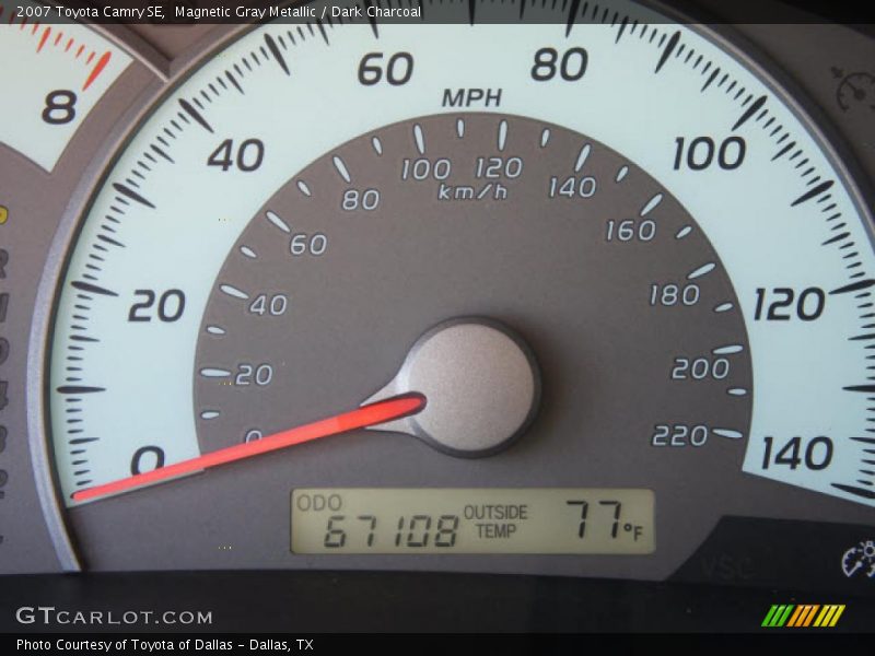 Magnetic Gray Metallic / Dark Charcoal 2007 Toyota Camry SE