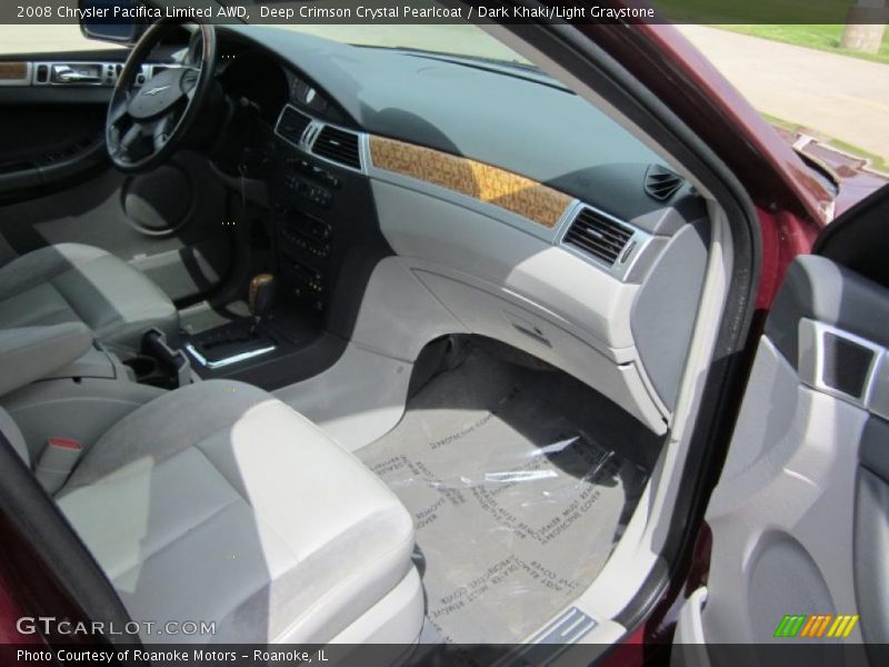 Deep Crimson Crystal Pearlcoat / Dark Khaki/Light Graystone 2008 Chrysler Pacifica Limited AWD
