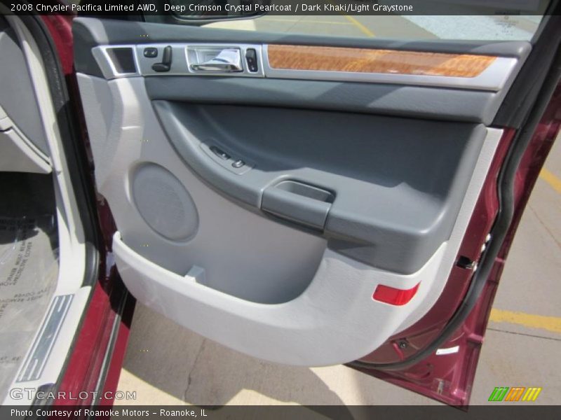 Deep Crimson Crystal Pearlcoat / Dark Khaki/Light Graystone 2008 Chrysler Pacifica Limited AWD