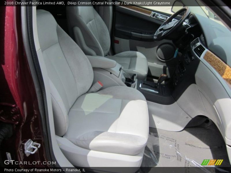 Deep Crimson Crystal Pearlcoat / Dark Khaki/Light Graystone 2008 Chrysler Pacifica Limited AWD