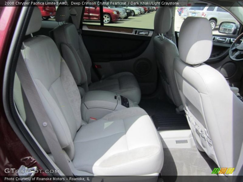 Deep Crimson Crystal Pearlcoat / Dark Khaki/Light Graystone 2008 Chrysler Pacifica Limited AWD