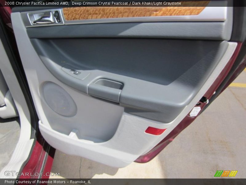 Deep Crimson Crystal Pearlcoat / Dark Khaki/Light Graystone 2008 Chrysler Pacifica Limited AWD