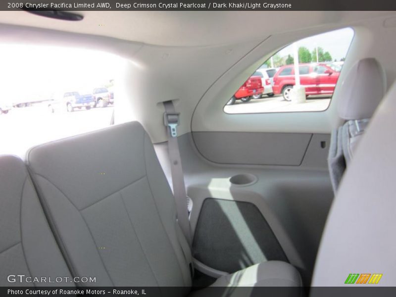 Deep Crimson Crystal Pearlcoat / Dark Khaki/Light Graystone 2008 Chrysler Pacifica Limited AWD