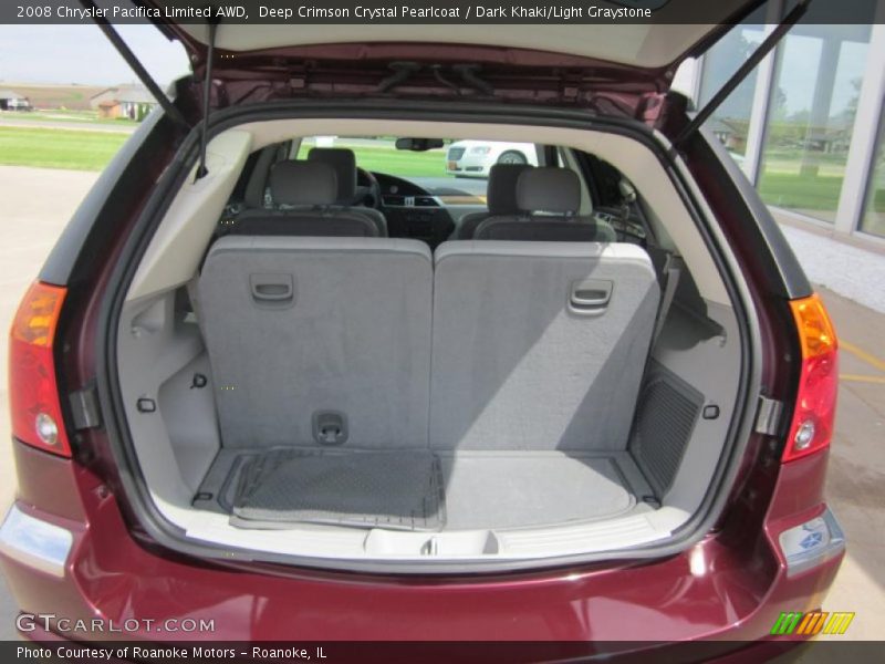 Deep Crimson Crystal Pearlcoat / Dark Khaki/Light Graystone 2008 Chrysler Pacifica Limited AWD