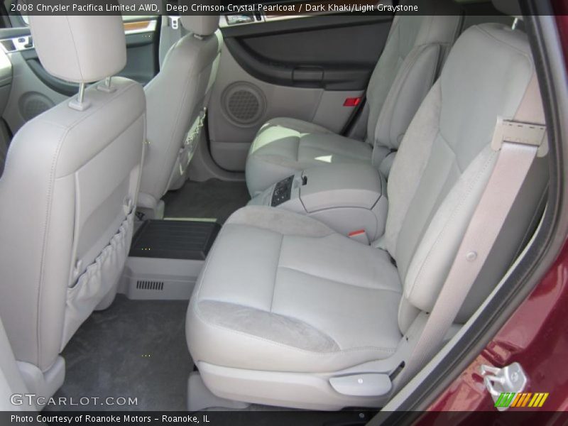 Deep Crimson Crystal Pearlcoat / Dark Khaki/Light Graystone 2008 Chrysler Pacifica Limited AWD