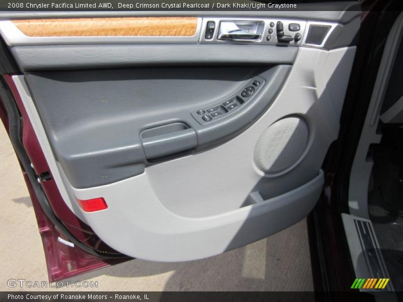 Deep Crimson Crystal Pearlcoat / Dark Khaki/Light Graystone 2008 Chrysler Pacifica Limited AWD