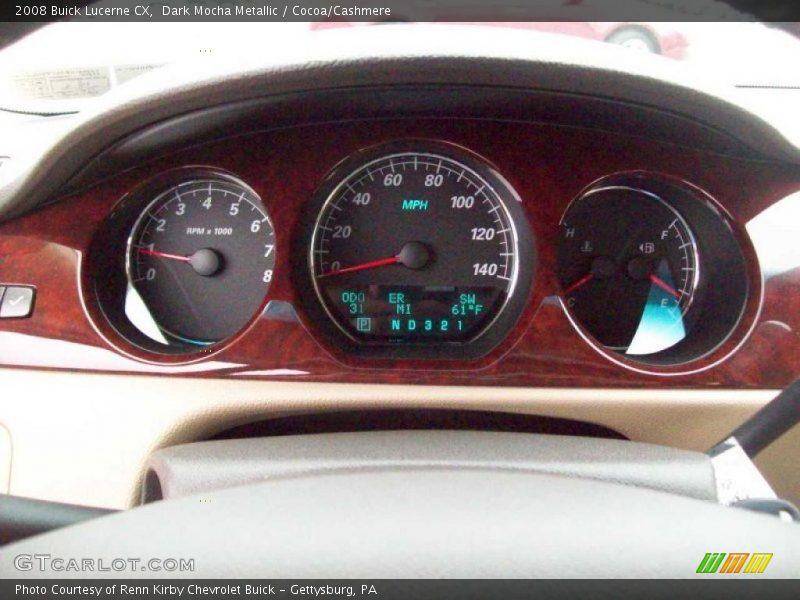 Dark Mocha Metallic / Cocoa/Cashmere 2008 Buick Lucerne CX