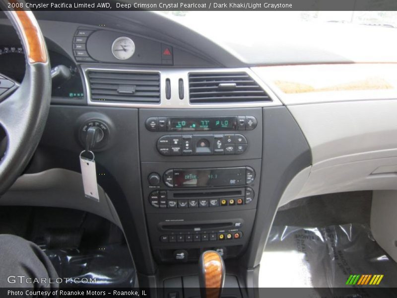 Deep Crimson Crystal Pearlcoat / Dark Khaki/Light Graystone 2008 Chrysler Pacifica Limited AWD