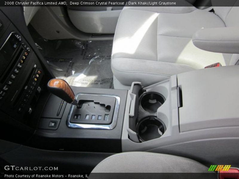 Deep Crimson Crystal Pearlcoat / Dark Khaki/Light Graystone 2008 Chrysler Pacifica Limited AWD