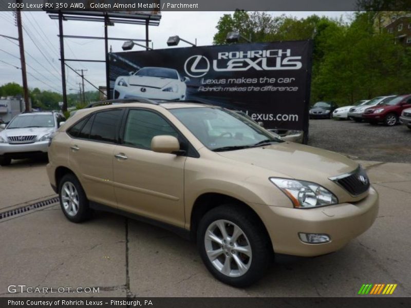 Golden Almond Metallic / Parchment 2009 Lexus RX 350 AWD