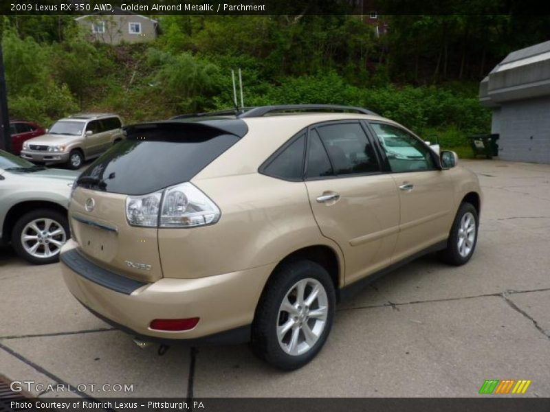 Golden Almond Metallic / Parchment 2009 Lexus RX 350 AWD